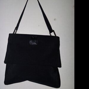 Joli Two In One Silk Black Hand Bag